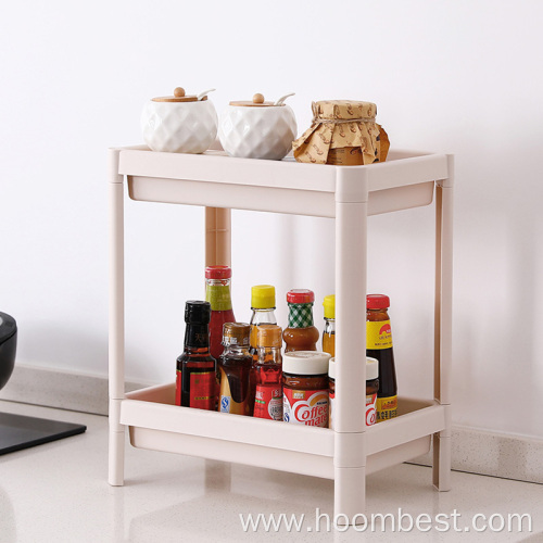 2 Tier Storage Cart Mobile Shelving